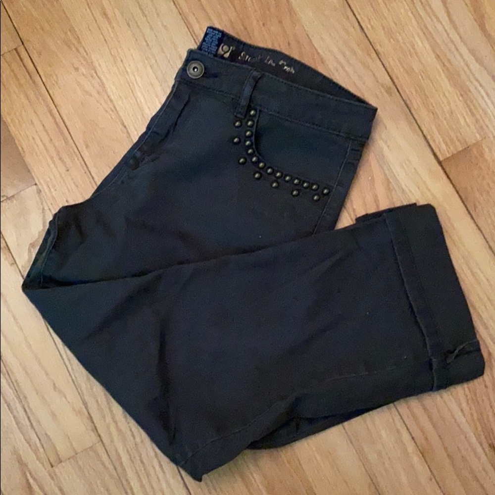 Apt 9 size 10 cropped jeans green